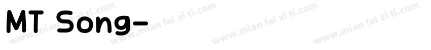 MT Song字体转换